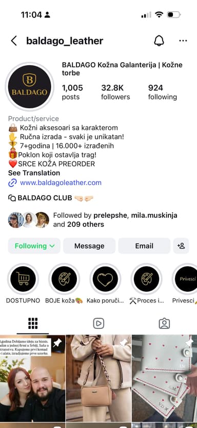 @baldago_leather Instagram profil