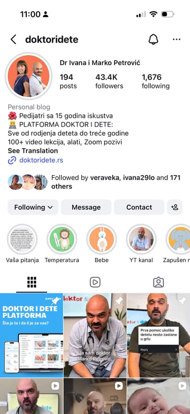 @doktoridete Instagram profil