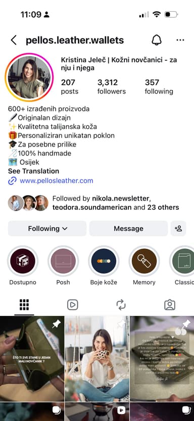 @pellos.leather.wallets Instagram profil